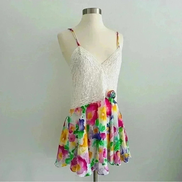 Rare Vintage 1990s Victoria Secret Gold Label Slip Dress Gown Sz M - Picture 3 of 10